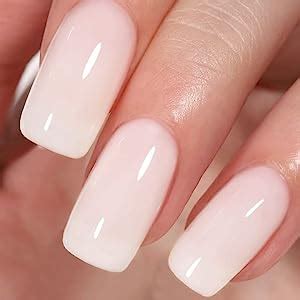 AILLSA Milky White Gel Nail Polish Nude Gel Polish Translucent Soak Off UV Jelly Gel Nail