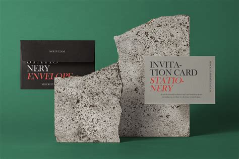 Free PSD Invitation Mockup Set – FreeMockup.net