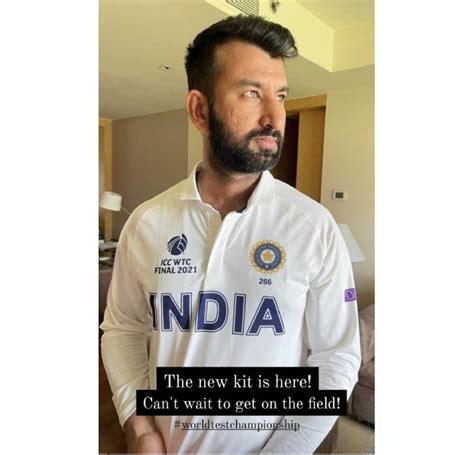 Team India WTC Final Jersey Cheteshwar Pujara Unveils India Jersey