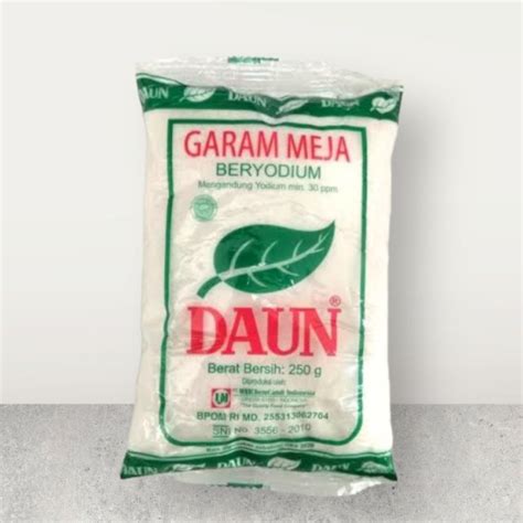 Jual Garam Meja Beryodium Merk Daun Gr Shopee Indonesia