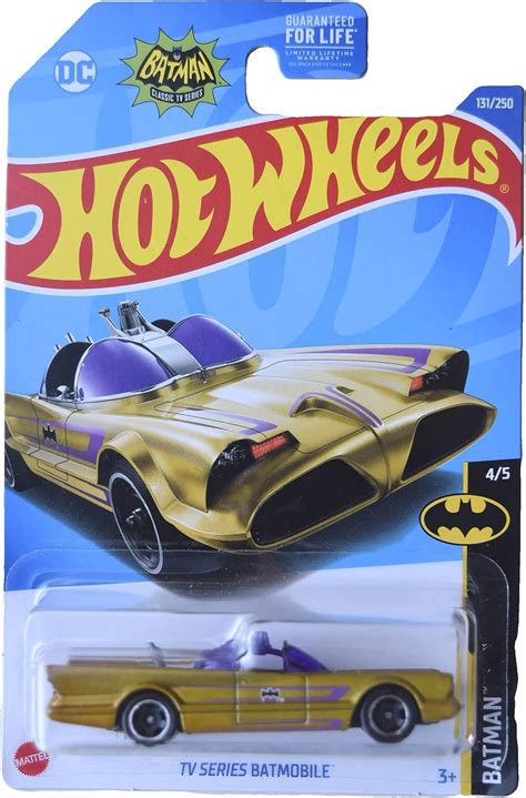 Hot Wheels Juguete de coche de Batman fundido a presión a escala