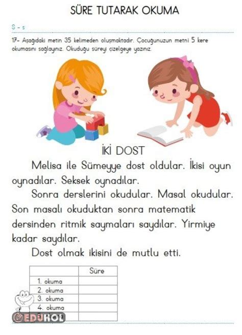 1 Sınıf Süreli Okuma 35 Kelim Eduhol Ders Videoları İzle Online