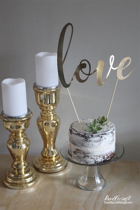 Naked Cake Tutorial Succulents Cake Topper