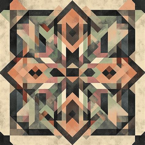 Seamless Modern Intricate Geometric Pattern Design Premium Ai