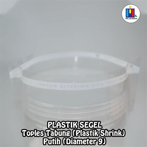 Jual SEAL SEGEL PLASTIK TOPLES TABUNG MODEL JAHIT Diameter 9cm PUTIH