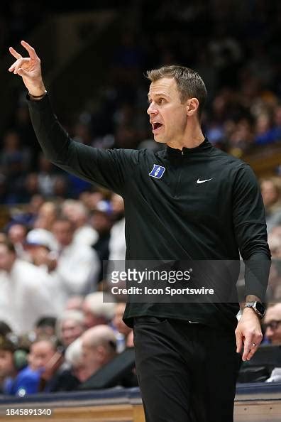 Duke Blue Devils Head Coach Jon Scheyer Calls Out A Play During The News Photo Getty Images