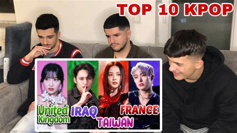 FNF Reacting To Top 10 Most Viewed Kpop Groups In Each Country On