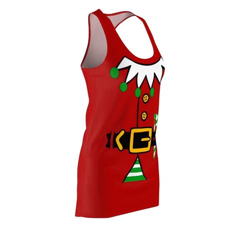 Red Elf Costume For Teens And Women Cute Elf Dress Christmas Etsy