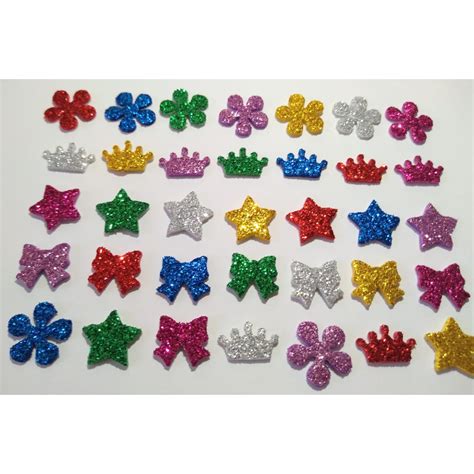 Adesivos Pet Piercings Lacinhos Eva Glitter Para Pets Shopee