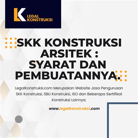 Pengurusan Skk Konstruksi Tata Lingkungan Legal Konstruksi