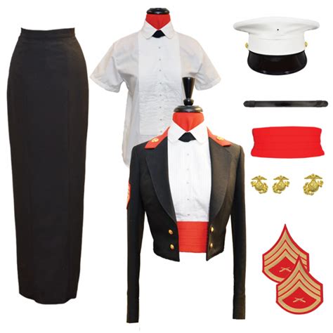 Female Snco Evening Dress Package The Marine Shop