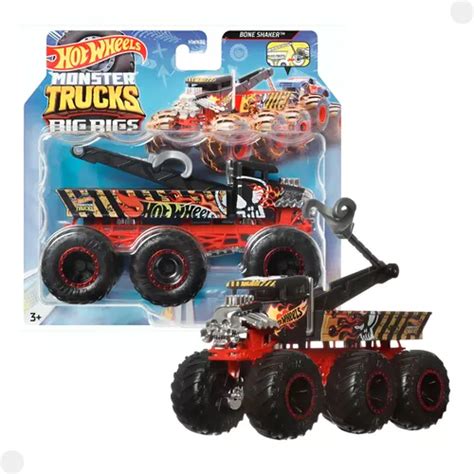 Carrinho Hot Wheels Monster Truck Bone Shaker Hwn Mattel Parcelamento Sem Juros