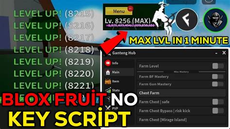 Script Blox Fruits Mobile Ganteng Hub Auto Farm Level Max Fruit Rain