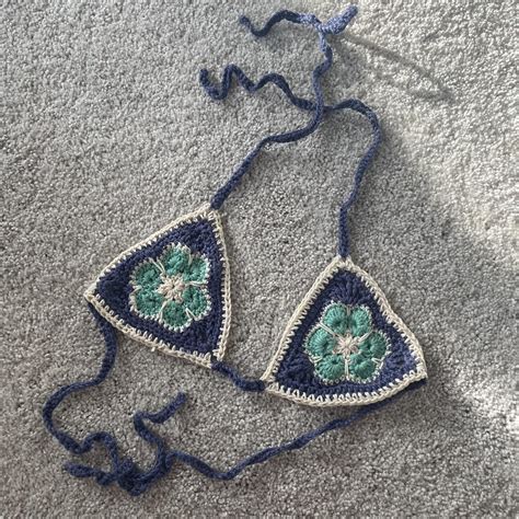 SUPER Cute Handmade Crochet Bikini Top Made By Me Depop