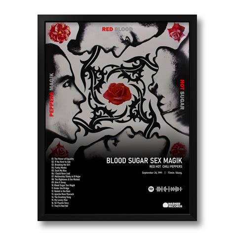 Quadro Spotify Blood Sugar Sex Magik X Cm Elo