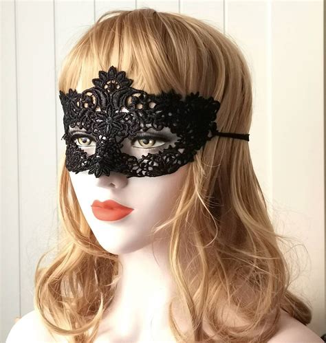 Queen Floral Black Lace Eye Mask Halloween Masquerade Ball Etsy