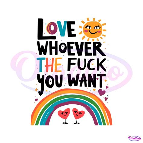 Love Whoever The Fck You Want Gay Pride Svg Oladino