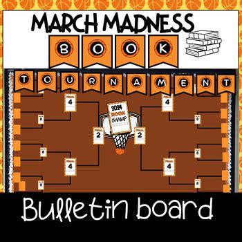 March Madness Book Tournament Bulletin Board Reading Challenge Brackets