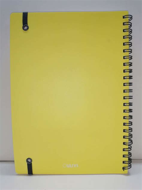 Warna Kuning Pvc Hard Cover Spiral Notebook Mencetak Untuk Hadiah Promosi