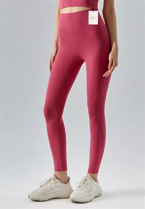 Buy Happy Fridays High Elasticity Nude Yoga Tightsno Front Crotch Linedsg Dsp Online