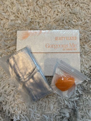 Beauty Glazed Gorgeous Me Eye Shadow Tray W Brush Set Sponge New