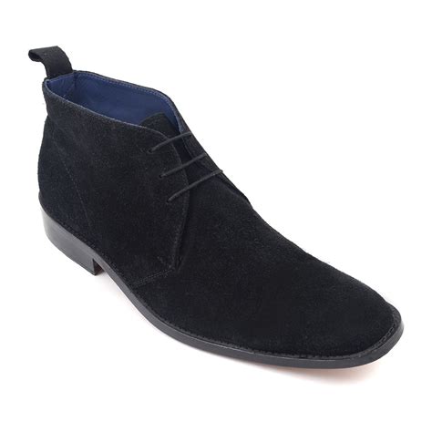 Buy Mens Black Suede Chukka Boots | Gucinari