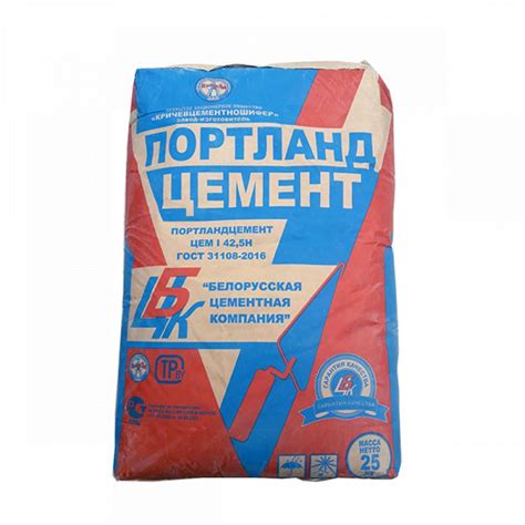 Цемент портландцемент ЦЕМ I 42,5Н ГОСТ 31108-2016 купить в городе ...