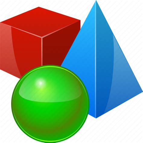 3d Objects Cube Model Object Pyramide Reality Sphere Icon