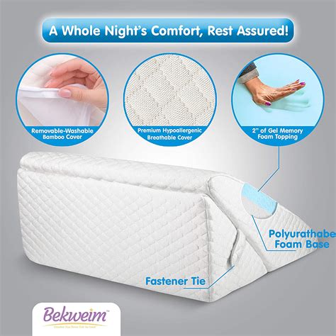 Buy Adjustable Bed Wedge Pillow | 7-in-1 Incline and Positioner Memory ...