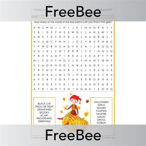 Halloween Word Search | Year 1 Year 2