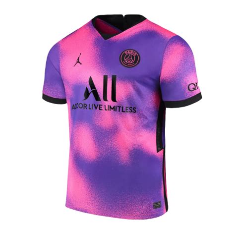 PSG Soccer Jersey Fourth Away Replica 2020 21 Purple Football Shirt