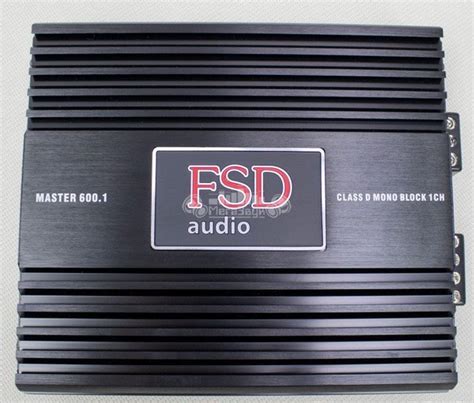Автомобильный одноканальный усилитель FSD audio MASTER 600.1/моноблок ...
