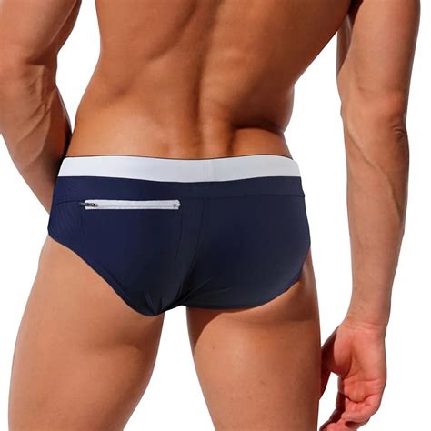 Bañador Sexy para hombre Traje de baño Bikini ropa de playa Sunga briefs swim suit