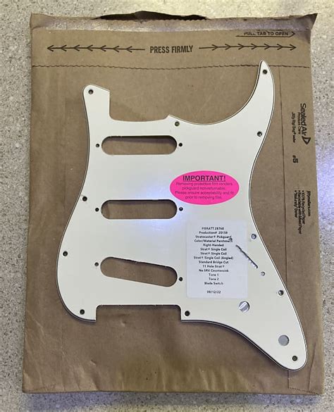 Warmoth Stratocaster Pickguard Parchment Reverb