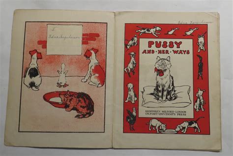 Pussy And Her Ways By Aldin Cecil Illustrator Good Softcover 1910 First Edition