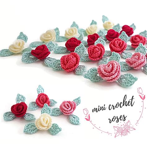Crochet Flowers Applique - Etsy
