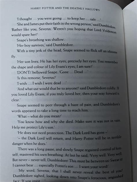 Interesting psychological technique from Dumbledore: when talking to