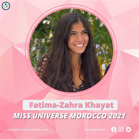 The New Miss Universe Morocco 2021 Fatima Zahra Khayat Unipageantry