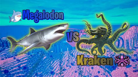 Sea 🦈megalodon Vs Kraken🐙 2092 9759 1380 By Adrn Fortnite Creative