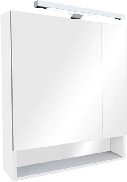 Зеркало-шкаф Roca Gap с подсветкой, 80 см, белое, в современном стиле ...