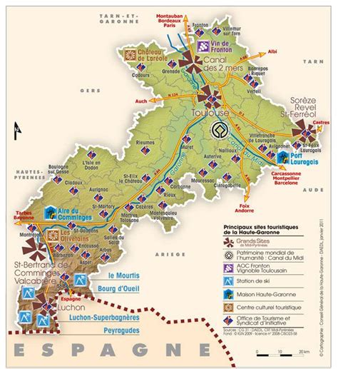 Carte De La Haute Garonne Haute Garonne Carte Des Villes Communes