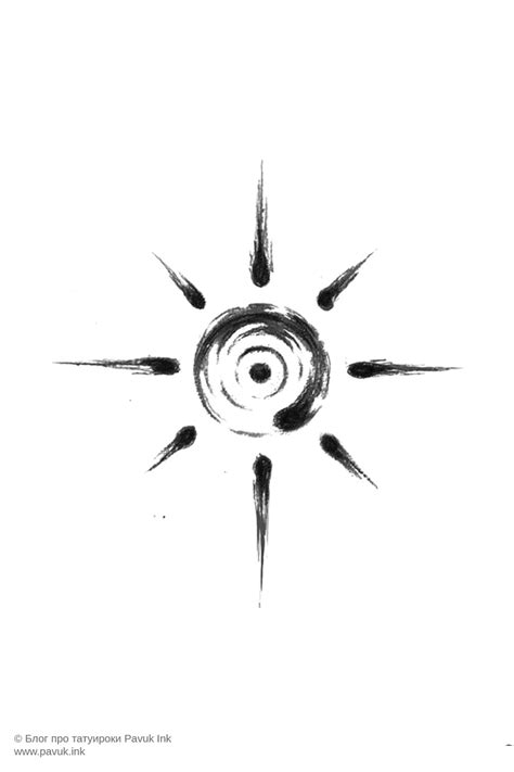 Что означает татуировка солнца? — pavuk.ink