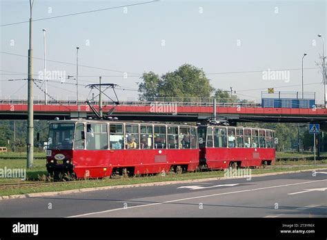 Silesian Interurban Tram System Poland Tramwaje Konurbacji Stock
