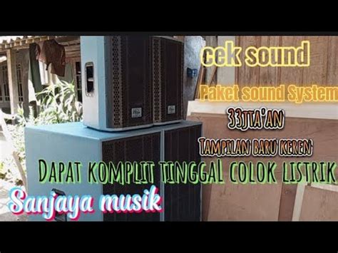 Cek Sound Paket Sound Harga Jta An Komplit Spek Karaoke Hajatan Bisa