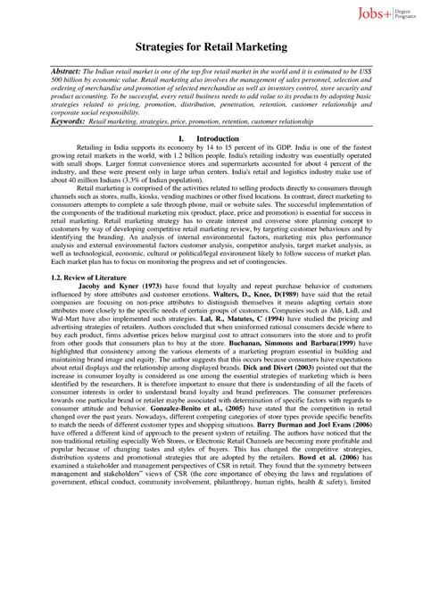 Unit-3 Retail Strategy - Abstract: The Indian retail market is one of