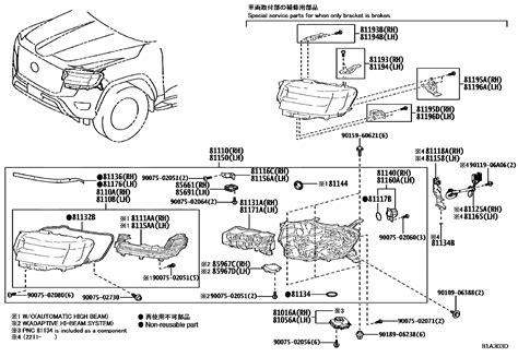 Headlamp на Тойота Ленд Крузер FJA300R - Запчасти - Амаяма (Amayama)