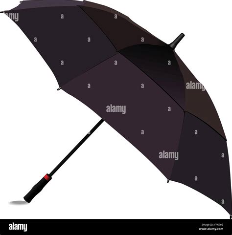 Opened Black Umbrella Vector Illustration Stock Vector Image And Art Alamy