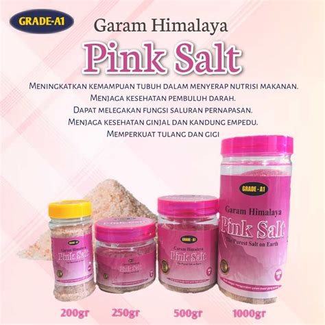 jual  garam himalaya grade  kemasan toples pengganti garam dapur