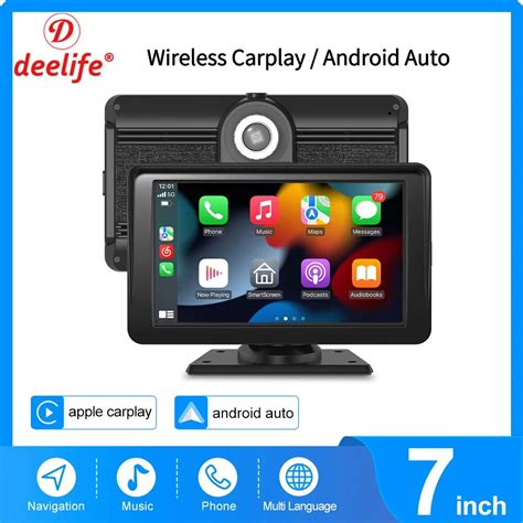 Deelife Pantalla Inal Mbrica De Pulgadas Para Coche Carplay