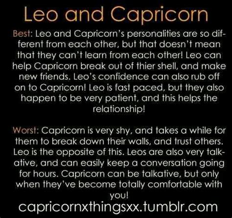 Leo Vs Capricorn Capricorn Quotes Capricorn Personality Zodiac